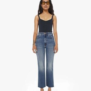 MOTHER The Lil Hustler Ankle Fray Jeans